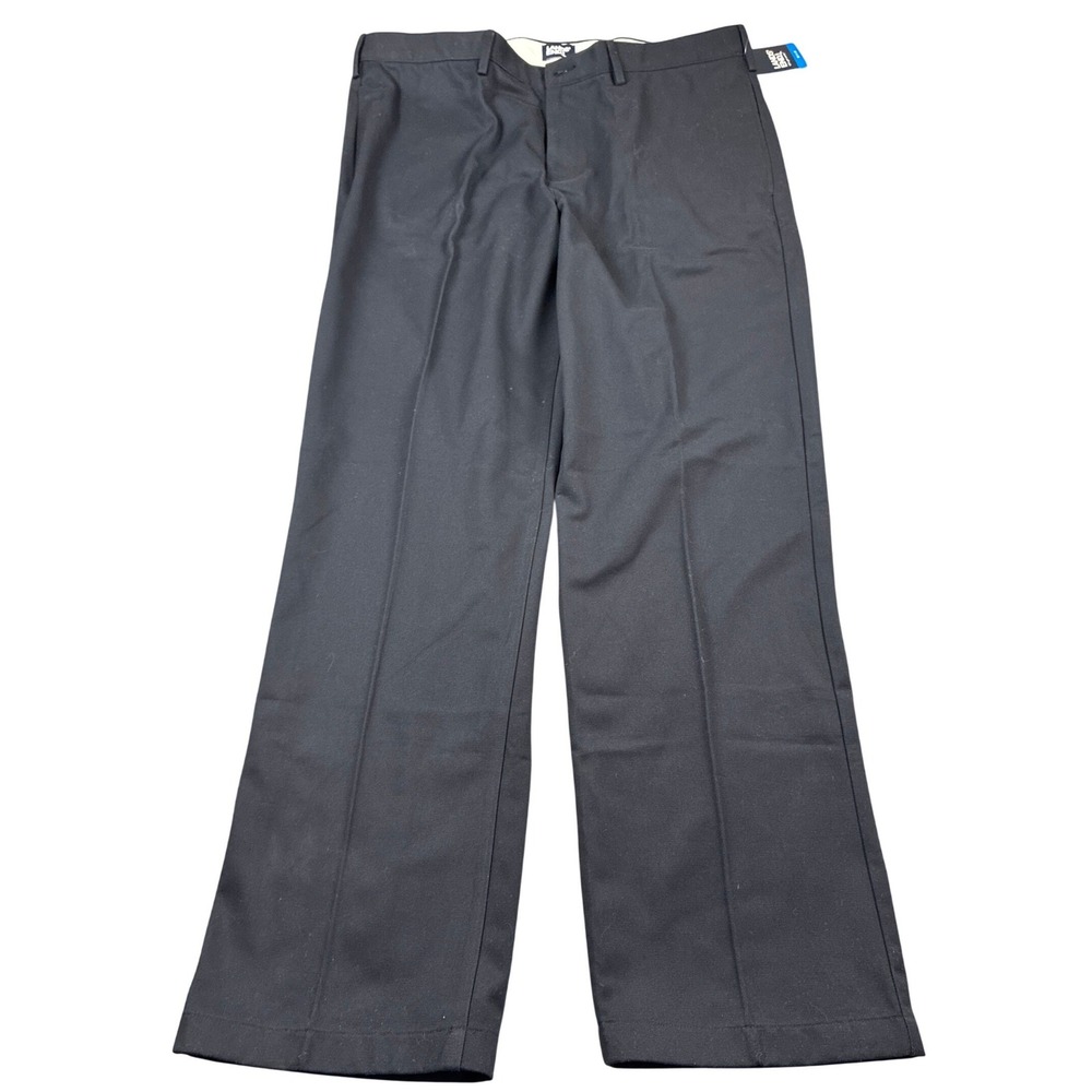 NWT Lands' End Men's 38x32 Traditional Fit Chinos Navy Blue 100% Cotton Pants